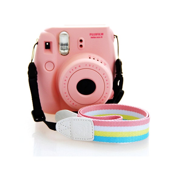 Fujifilm Camera Strap Fuji film Instax Mini Camera Pink Stripe