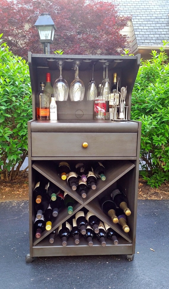 Items similar to Repurposed Bar Cart *Local Pickup on Etsy
