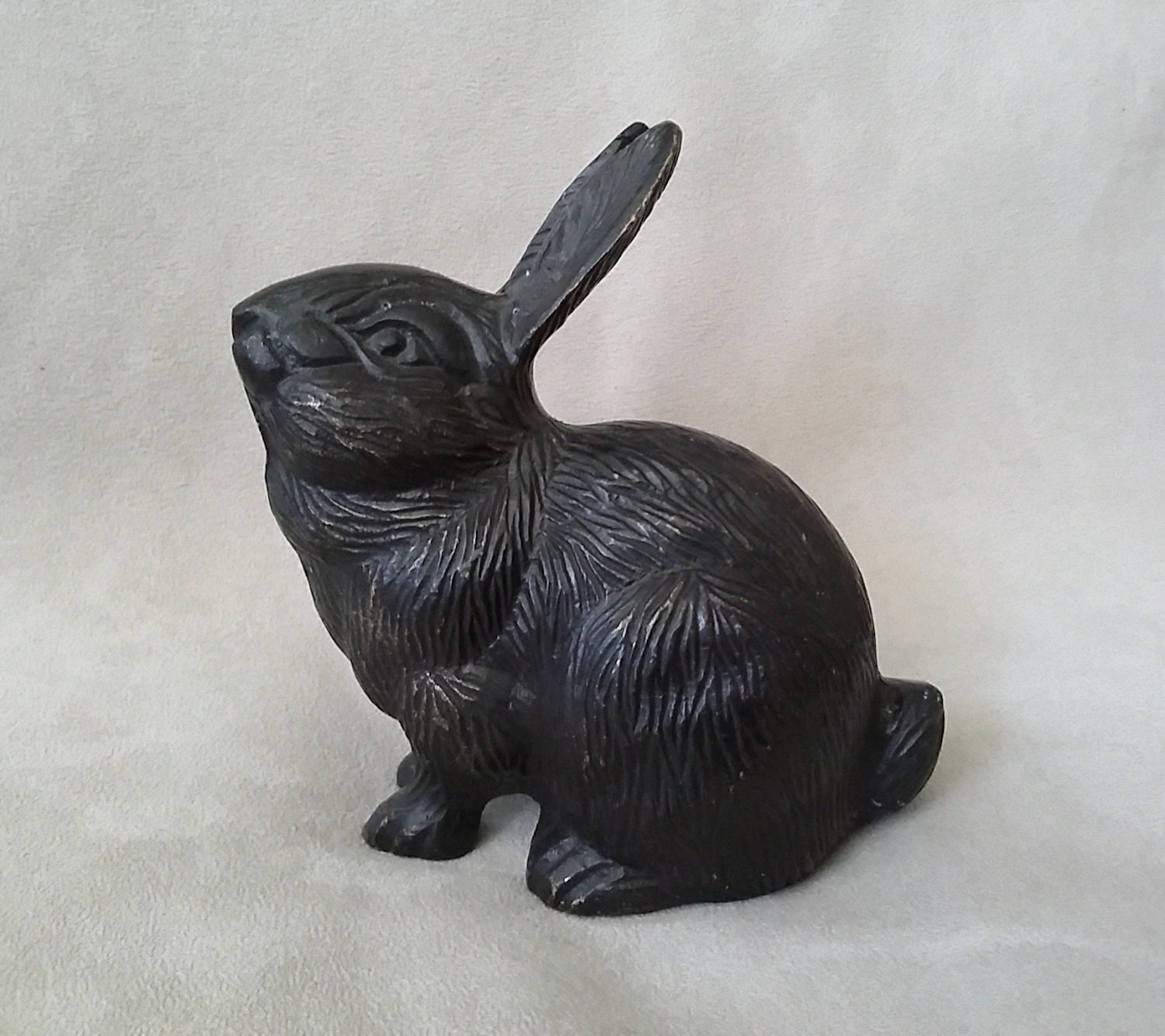 bronze rabbit figurine
