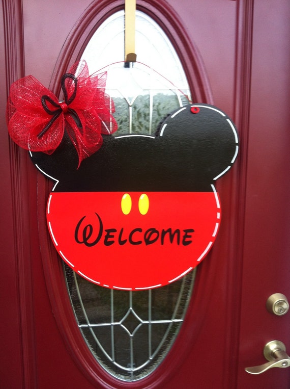 Mickey Mouse door hanger Disney door hanger Mickey Mickey