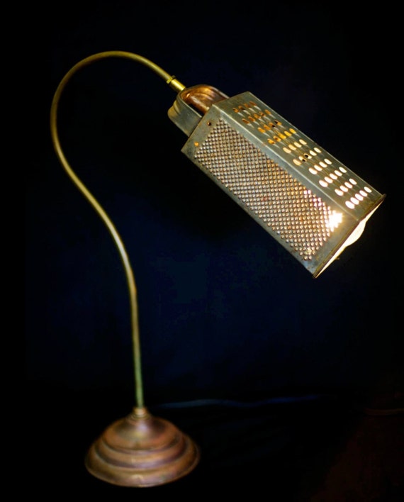 Cheese grater table light