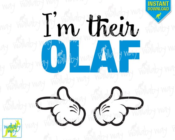 Download Frozen I'm their Olaf Printable Iron On Transfer or as
