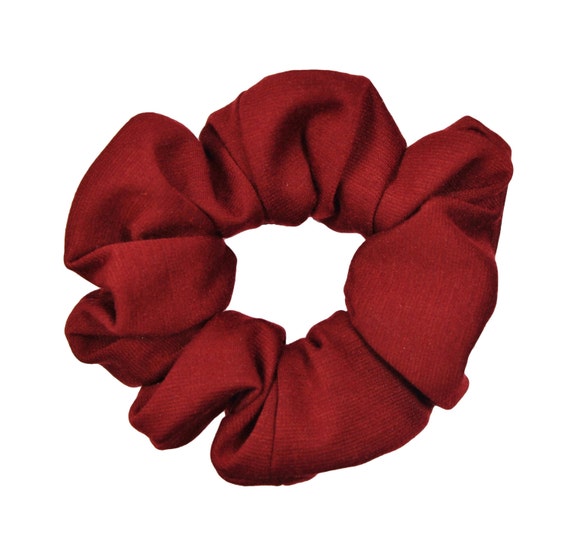 Scrunchies Burgundy Full & Fluffy Free Shipping Ponytail