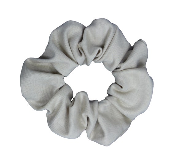 Scrunchies Beige Full & Fluffy Free Shipping Ponytail Holder