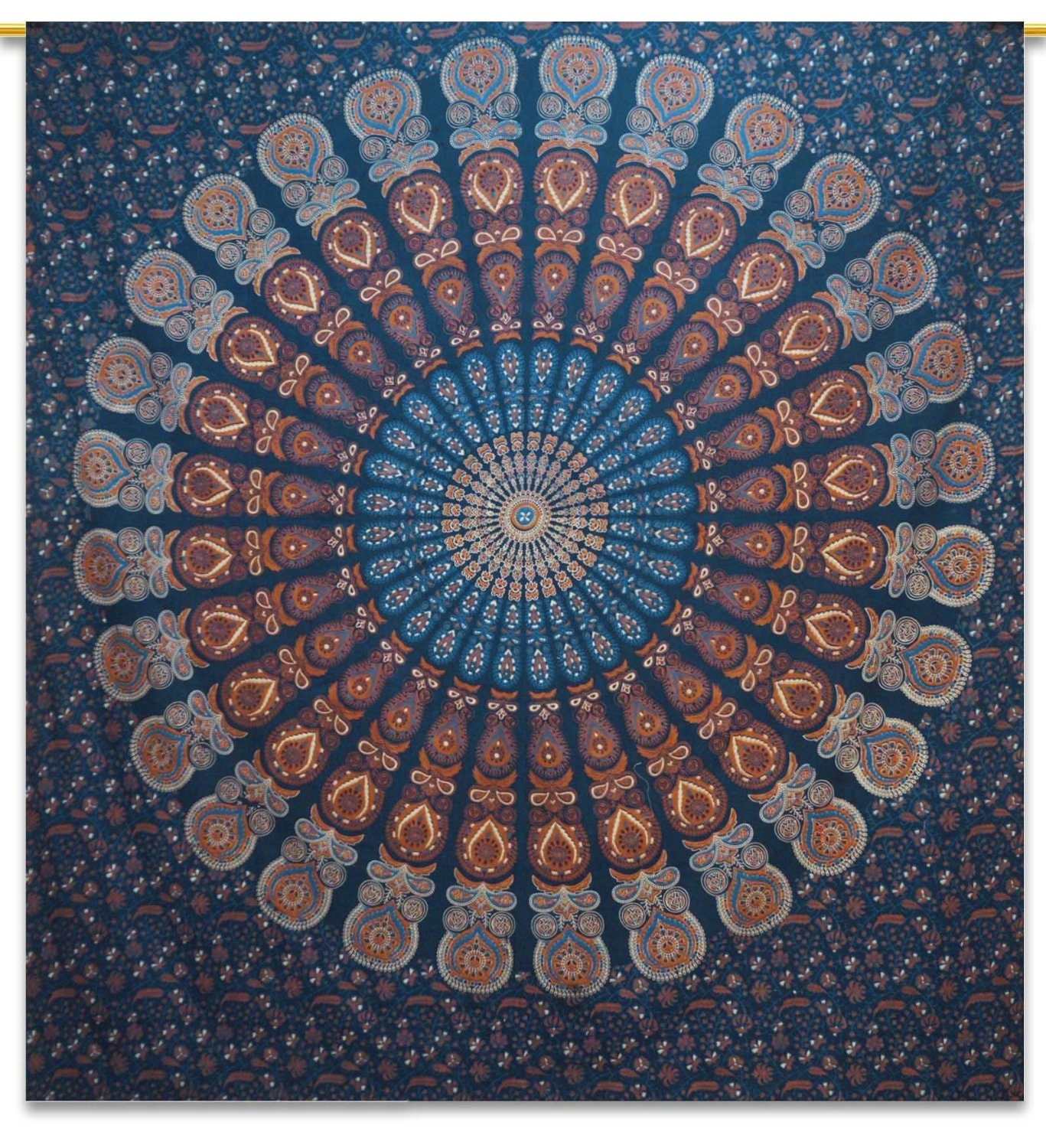 Mandala Tapestry Indian Cotton Tapestries Full by Rajasthanhomes