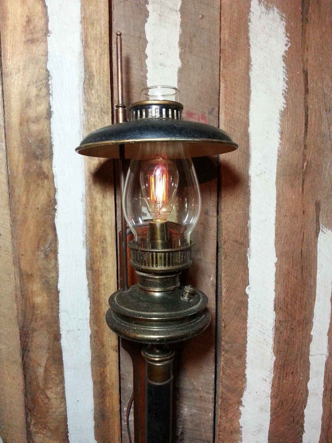 Vintage Antique Oil Kerosene Lamp Castle Lantern Torch