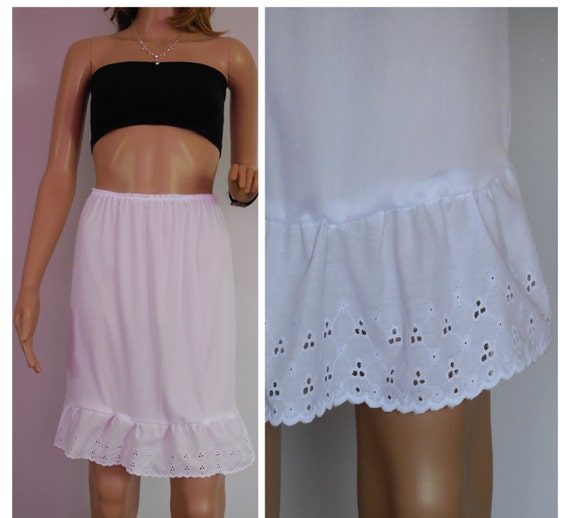 eyelet slip extender half slip dress extender by bootcuffsandsocks