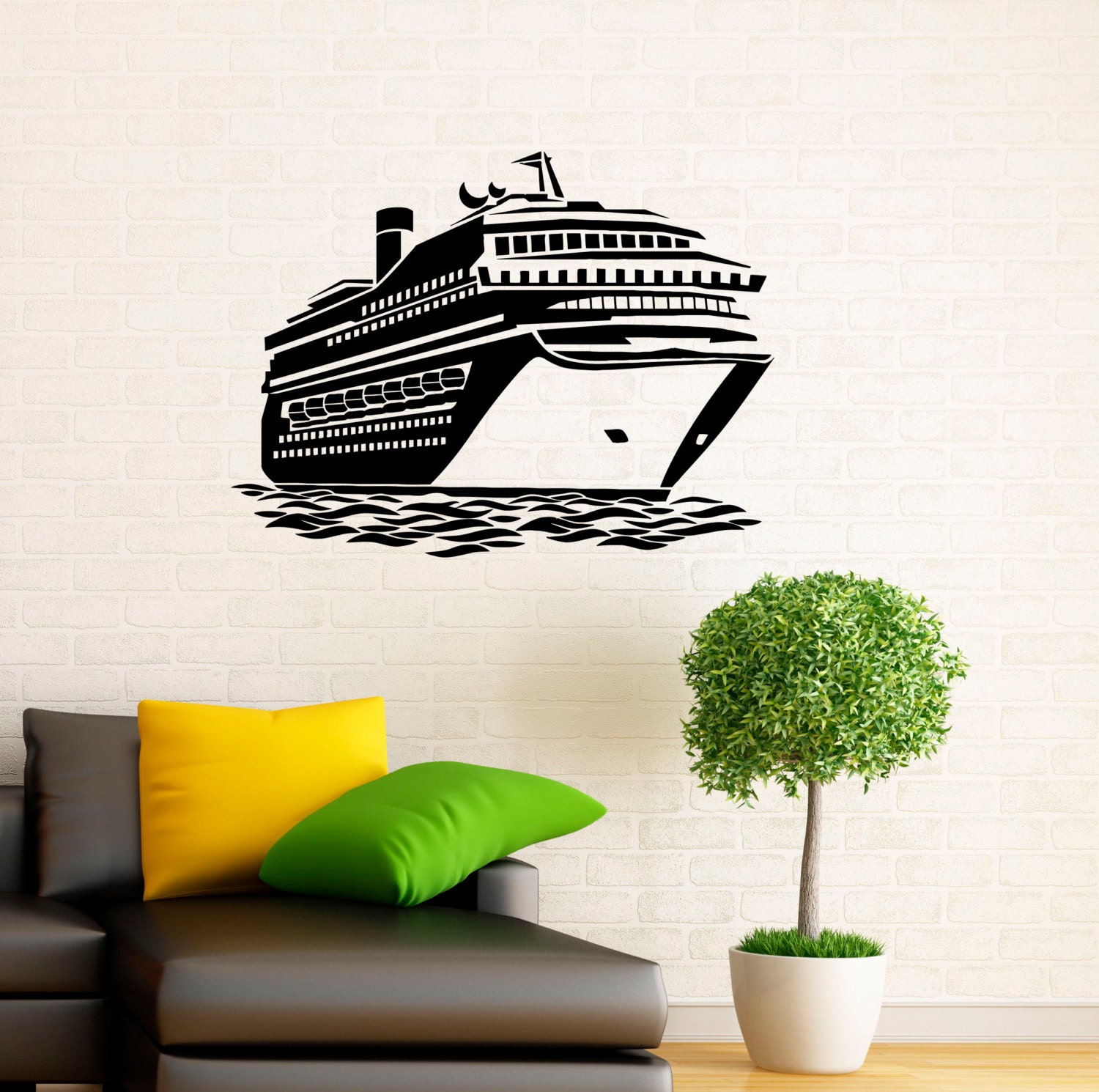 Cruise Ship Wall Vinyl Decal Stickers Cruise Liner Interior