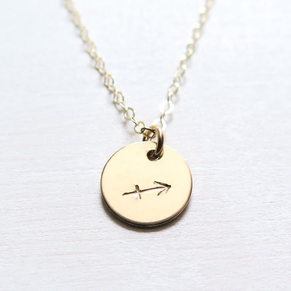 zodiac ign necklace gold