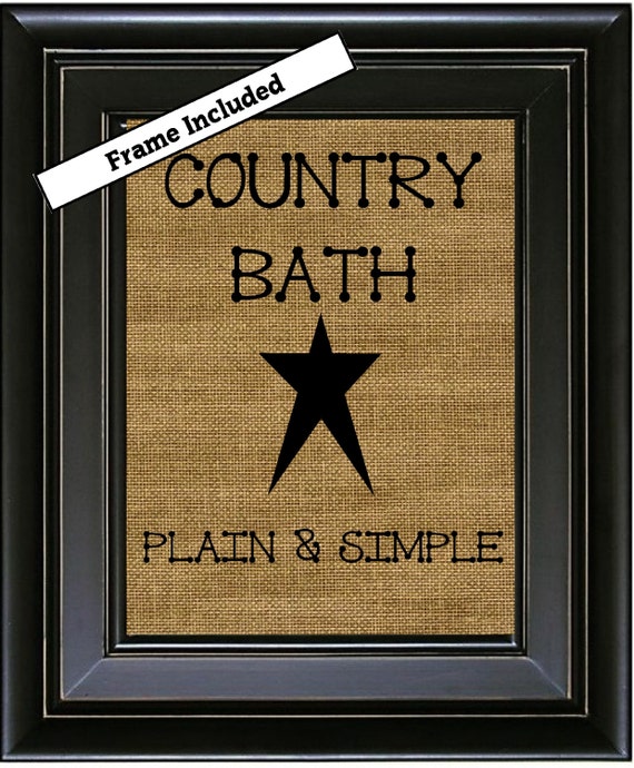 Items similar to Bath Prints,Country Bath Plain & Simple Bathroom