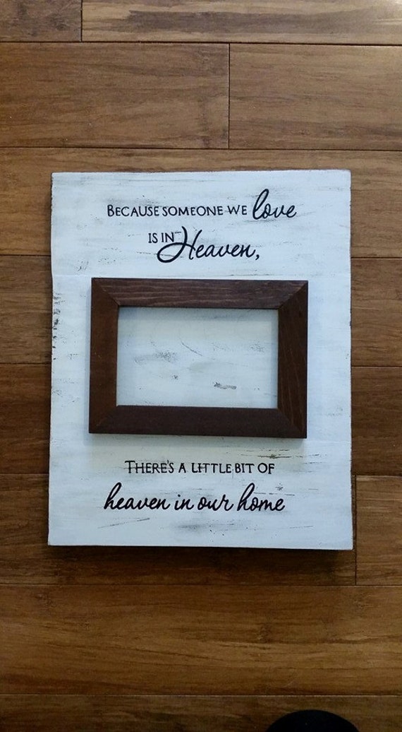 Memorial picture frame wall decor