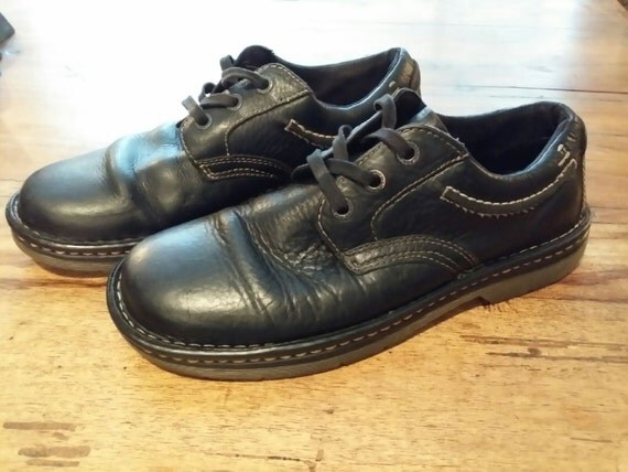 Vintage Dr. Martens Black Leather Lace Up Oxford Shoes Mens