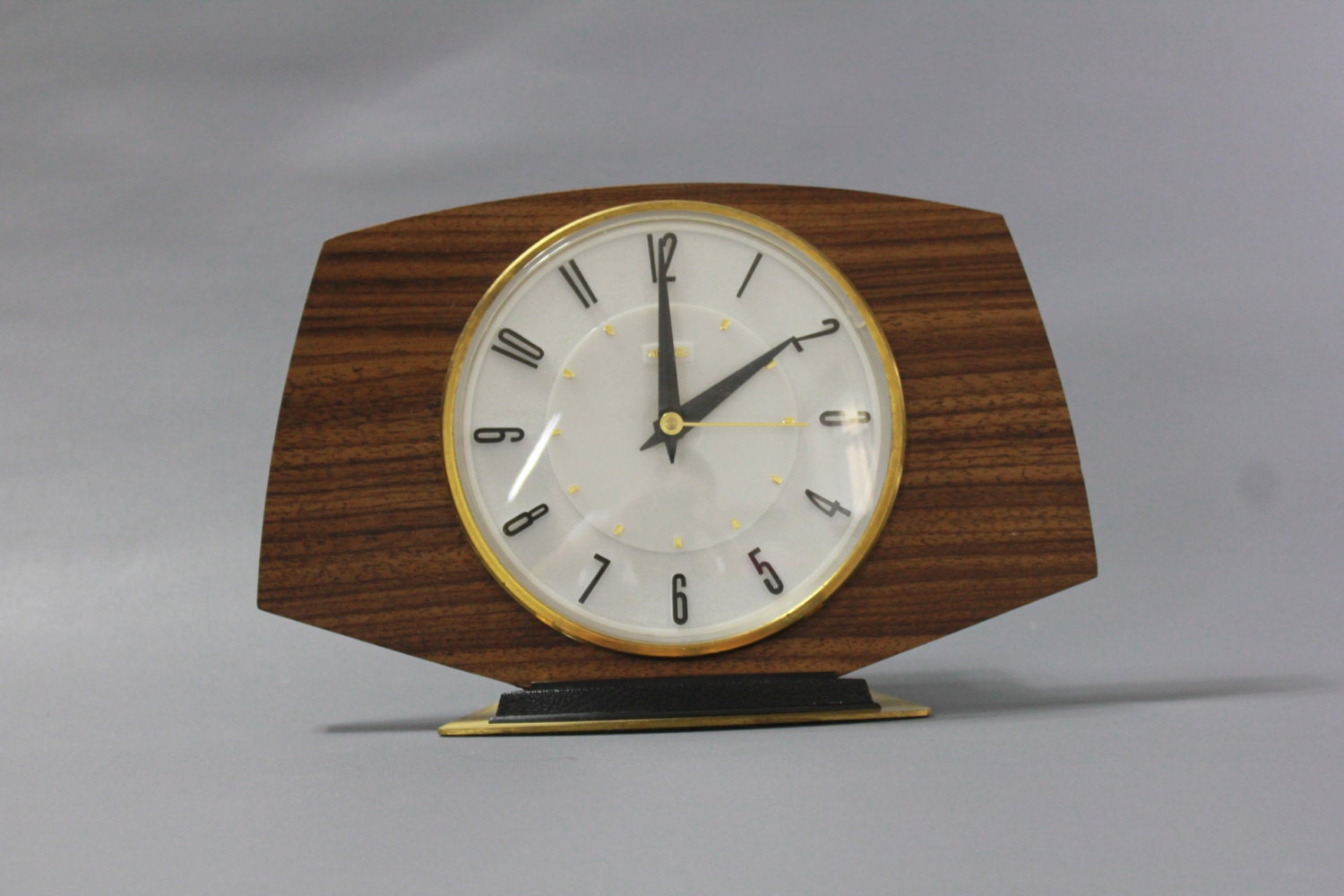 Vintage Mantel Clock Table Desk Clock by METAMEC 1960's