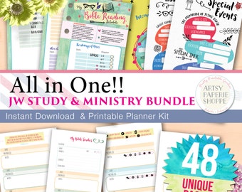 Bible Reading Schedule Personal JW Ministry by ArtsyPaperieShoppe