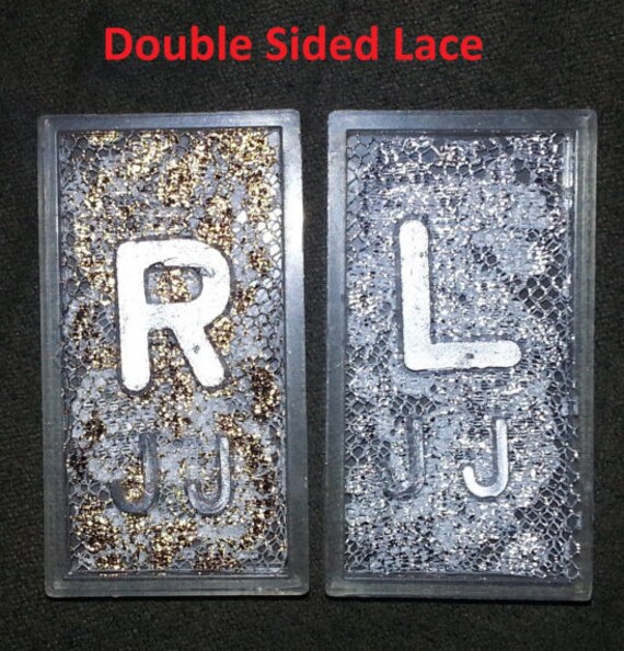 Custom Xray Markers with Gold and Silver Metallic Lace Single