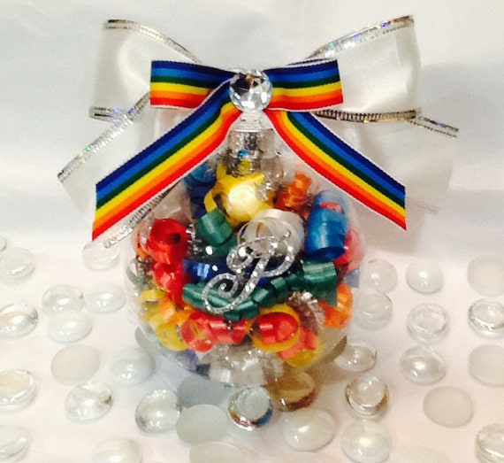 personalized gay pride glass ornament rainbow by personalized gay pride glass ornament rainbow by