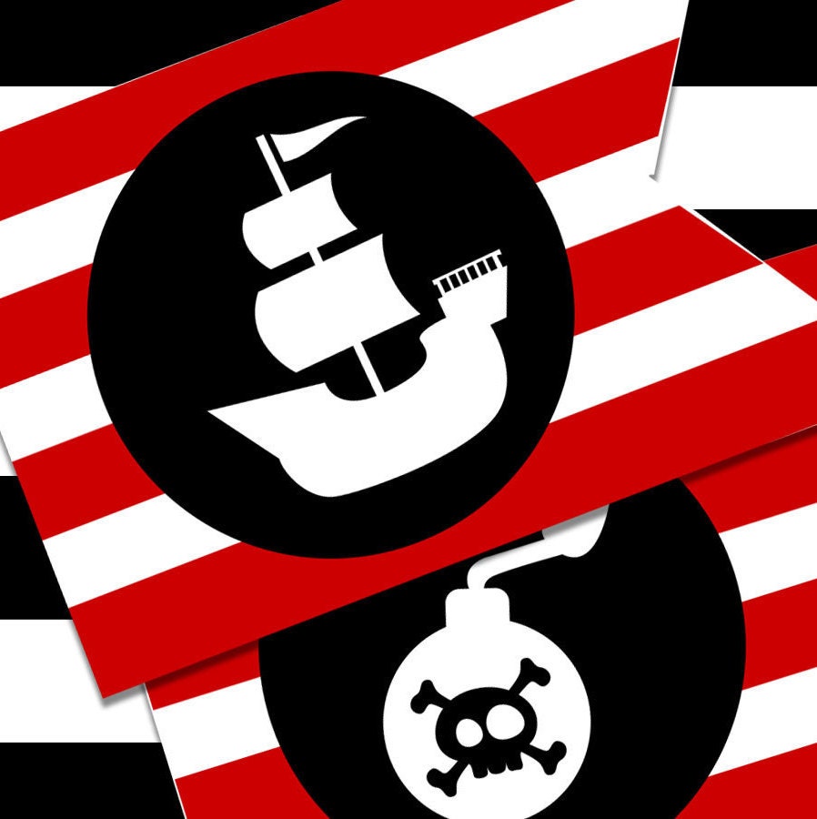 Printable Pirate Party Flags for Kids
