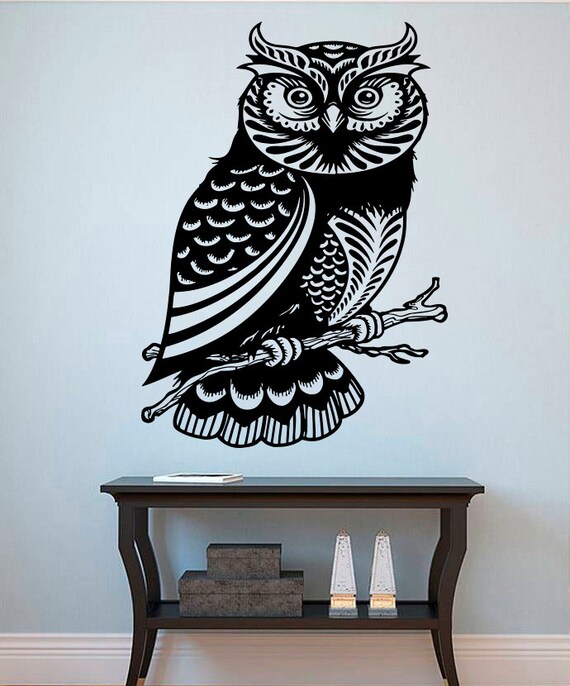 Bird Wall Vinyl Decal Owl Wall Vinyl Sticker Home Decor 2owl