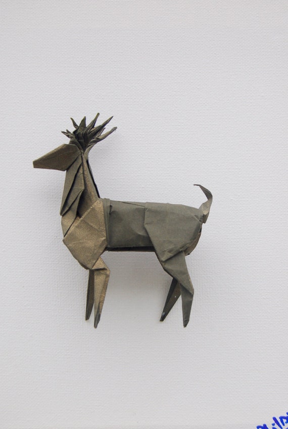 Origami deer by philorigami on Etsy