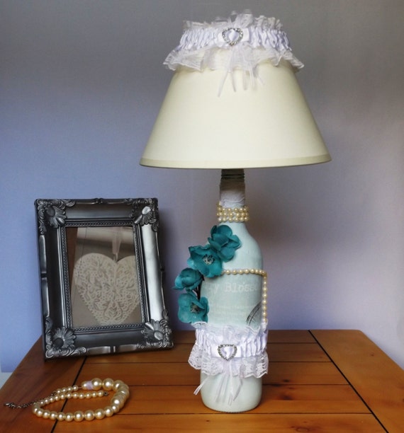 Items similar to Duck Egg Blue Table Lamp Bedside Lamps Desk Reading