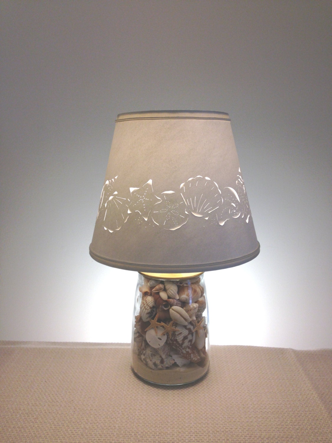 Small Seashell Lamp Seashells Shell Lamp Small Lamp