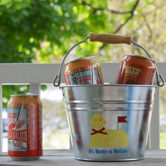 buffalo beer bucket buffalo ny gift butter lamb by CDesignsCards