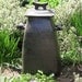 Adult Size Umber Brown Urn / handmade stoneware pottery