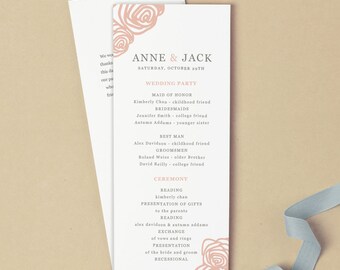 Wedding Program Template For Mac