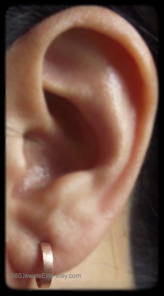 Custom gauged earrings for men Gauge hoop by 360JewelsElite