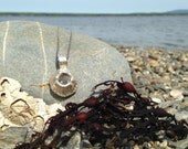 Barnacle and Anchor Necklace with Labradorite Stone  - Reversible