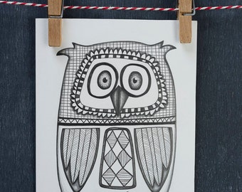 Original Owl Illustration