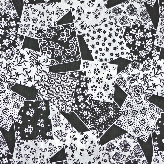 Quilting Cotton Print Fabric Floral Patchwork by DartingDogFabric