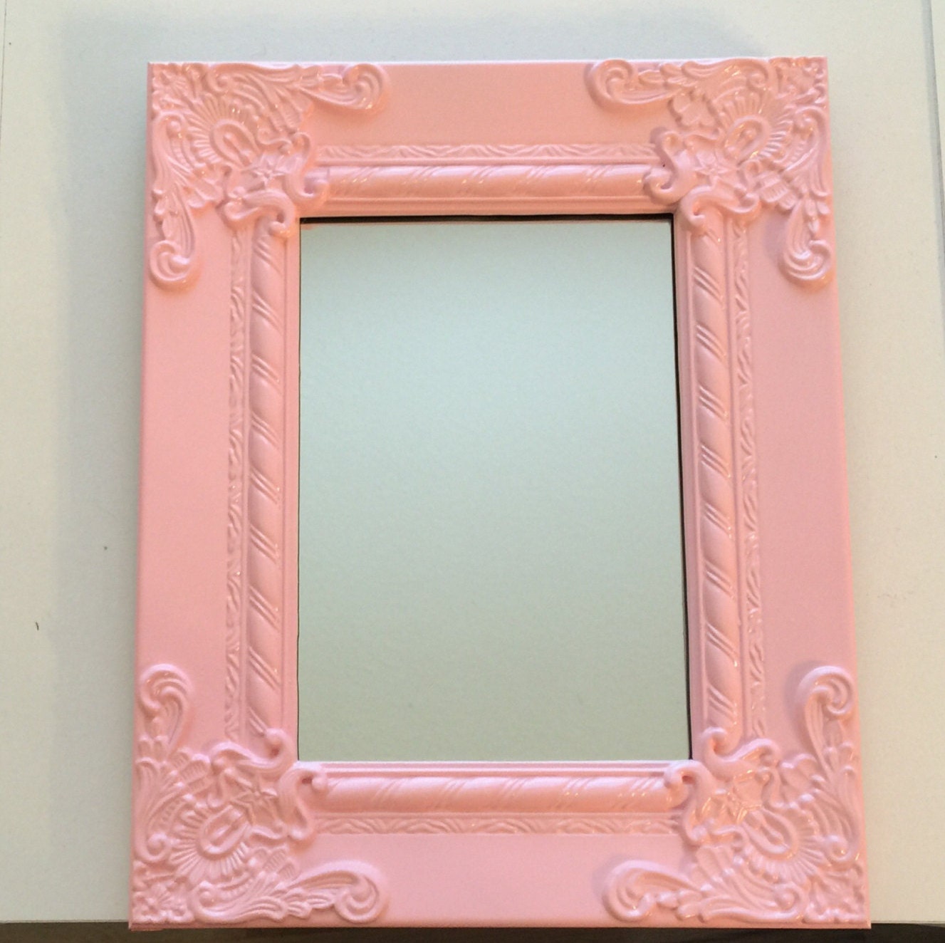 Pink Nursery Decorative Wall Mirrors FRAMED by FrameItbyJill