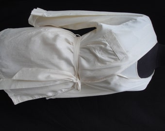 Vintage Ivory Silk Satin Three Piece Valentino Lingerie Set Robe Cami Camisole Panties Undergarment Bridal Wedding Lingerie Loungewear 125