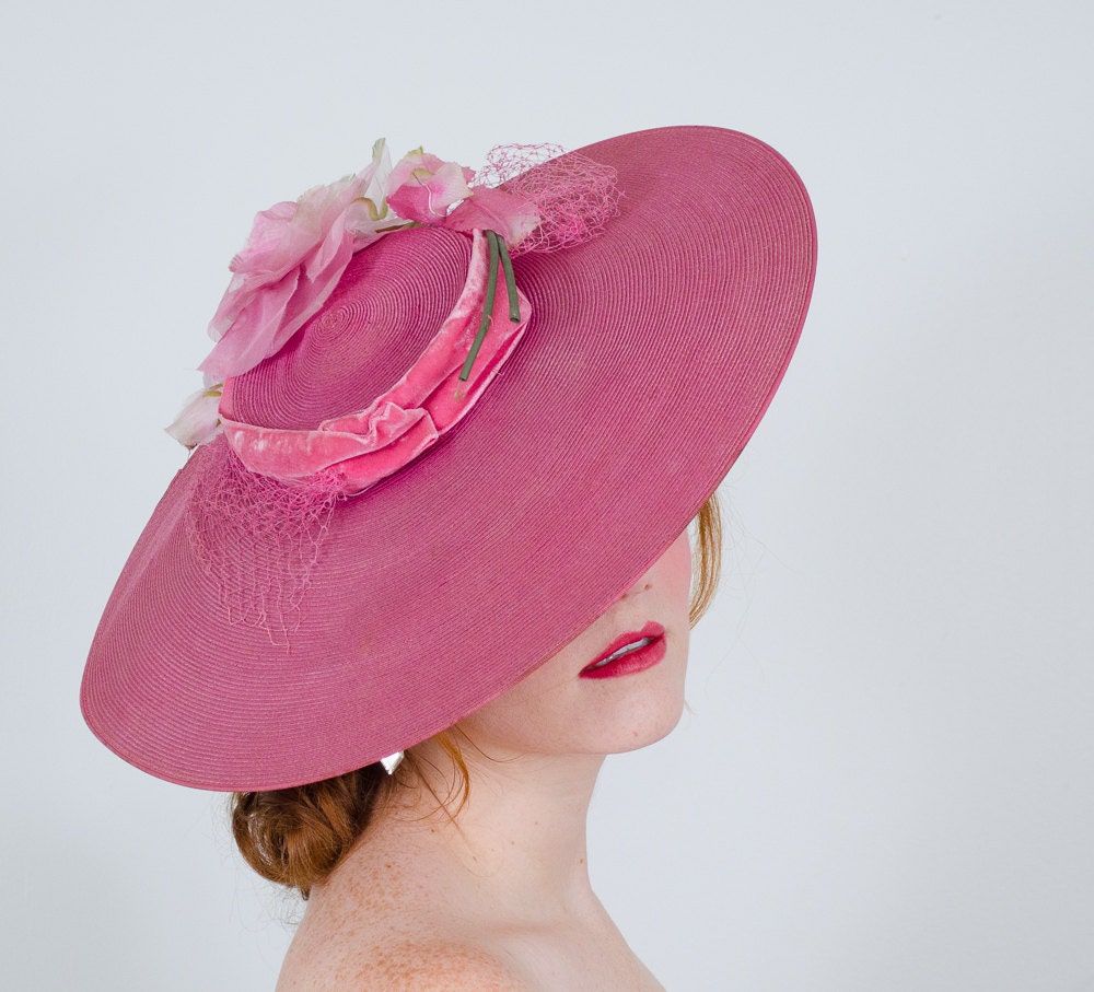 RESERVED / 1940s vintage hat / tilt hat / Doris