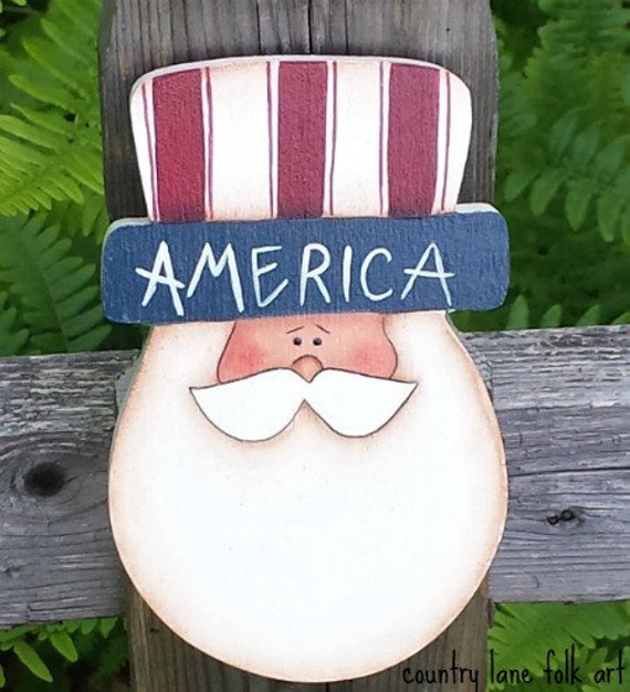 Hand painted Uncle Sam, outlet cover, made from wood, 4th of July decoration, Americana home decor, Patriotic decor, summertime, America