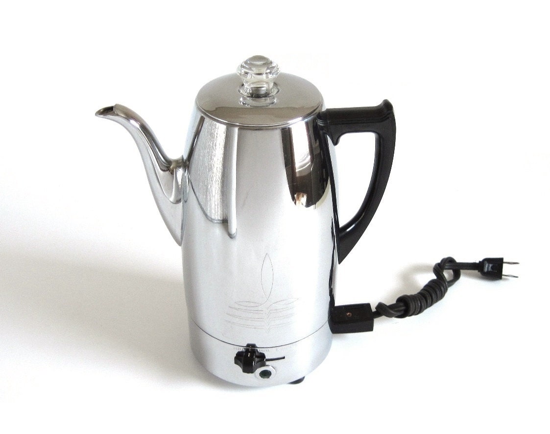 Universal Coffeematic Coffee Percolator 4438 vintage chrome