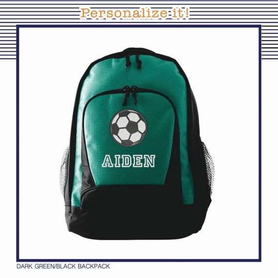 Personalized Soccer backpack for boys Monogrammed by PricelessKids