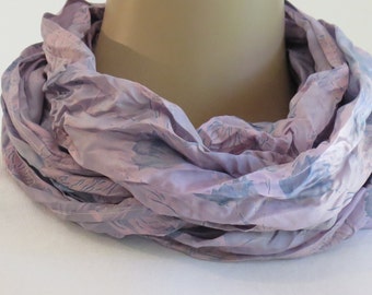 Silk Infinity Scarf, Silk Scarf, Neck scarf