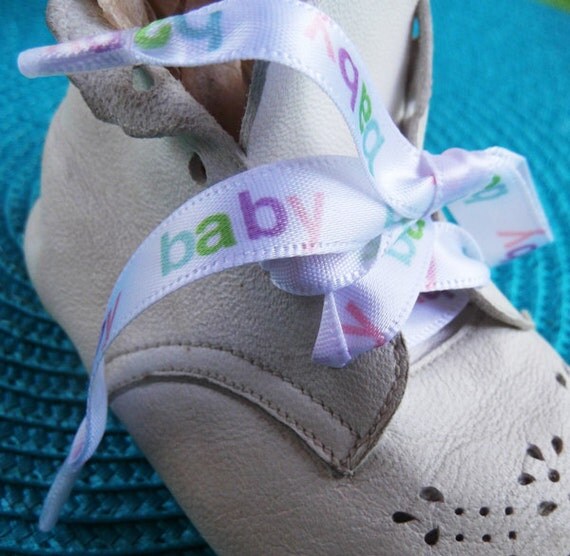 Items similar to Infant or Baby Shoelaces or Shoestrings for Baby Boots
