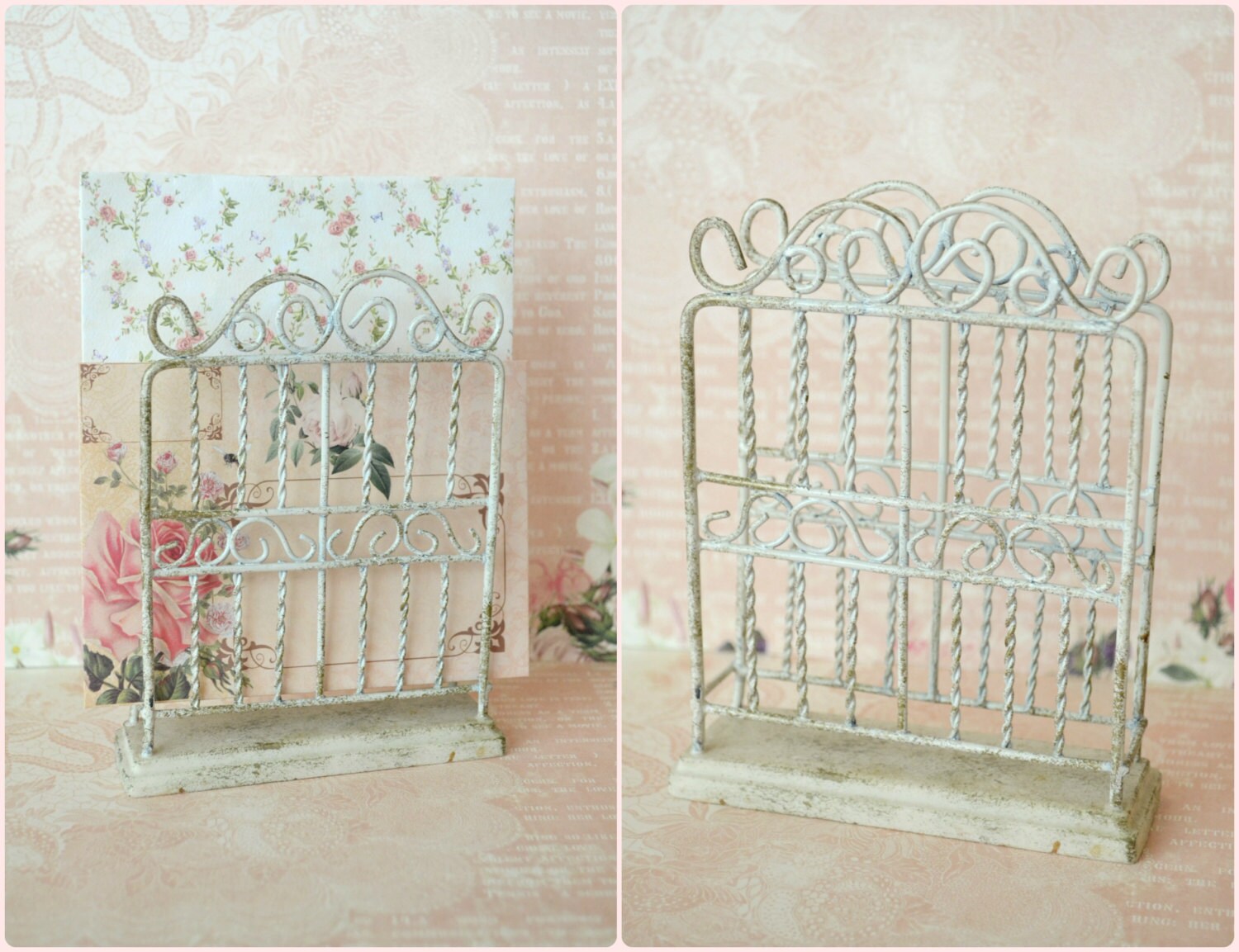 Beautiful Vintage Letter Holder Shaped Like a by Jenneliserose