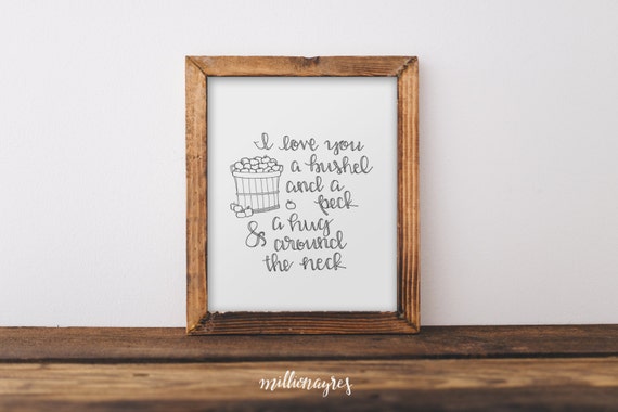 Instant Download Printable Quote Wall Art Decor Nursery