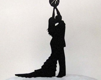 Wedding Cake Topper - Basketball wedding
