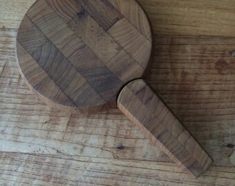 Small Vintage Dansk Designs Cheese Board With Knife
