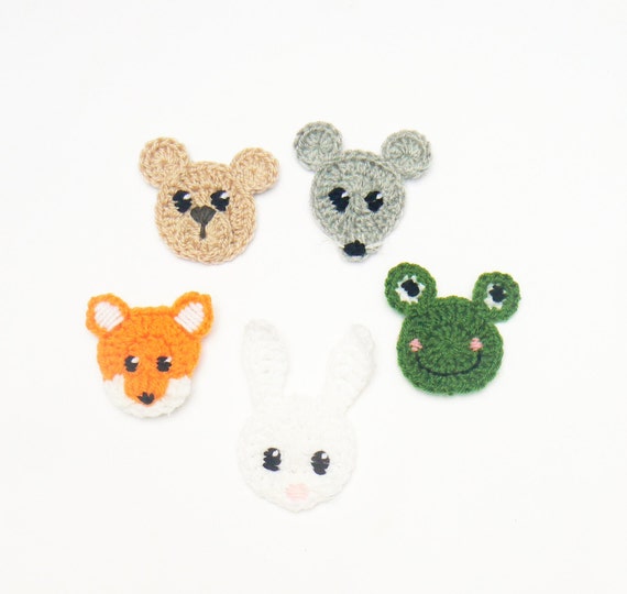 Вязаные мордочки животных крючком схемы