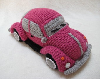 Amigurumi VW Beetle Volkswagen Inspired Bug Car Crochet Pattern PDF