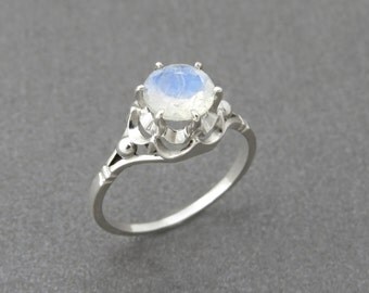 moonstone wedding ring