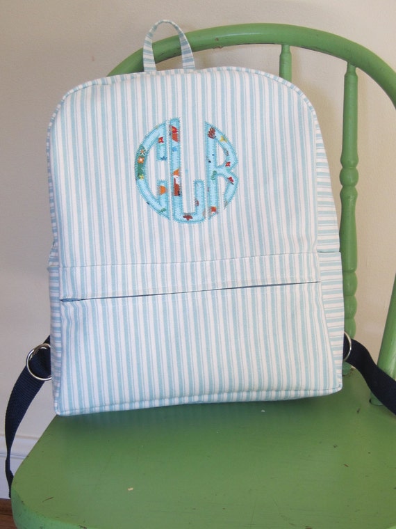 Items similar to Monogrammed Toddler Backpack/Small Day pack on Etsy