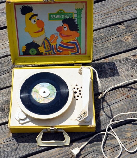 Sesame Street Bert & Ernie Record Player by KitschyFazeVintage