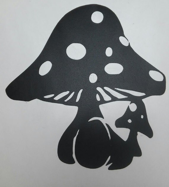 Mushroom Vinyl Decal
